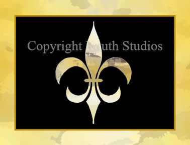New Orleans Saints, Black & Gold Fleur-de-lis Note Cards Black Gold Fleur-de-lis Fleur de lis Note cards
